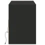 Mueble de TV de pared con luces LED negro 130x31x45 cm by , TV Furniture - Ref: Foro24-852342, Price: 101,59 €, Discount: %