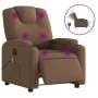 Sillón reclinable de masaje eléctrico tela marrón de , Sillones - Ref: Foro24-3204360, Precio: 258,40 €, Descuento: %