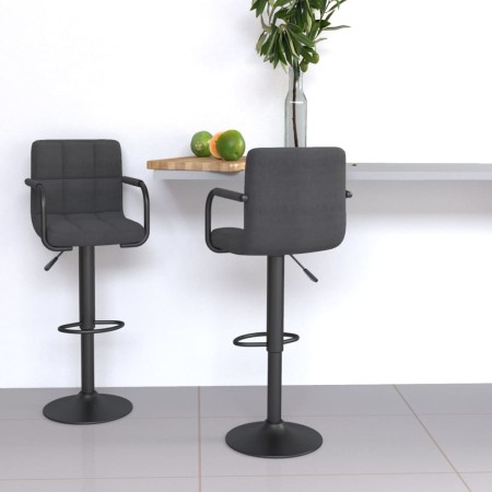 Kitchen stools 2 units dark gray fabric by , Kitchen stools - Ref: Foro24-334636, Price: 157,38 €, Discount: %