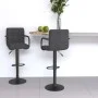 Kitchen stools 2 units dark gray fabric by , Kitchen stools - Ref: Foro24-334636, Price: 154,42 €, Discount: %