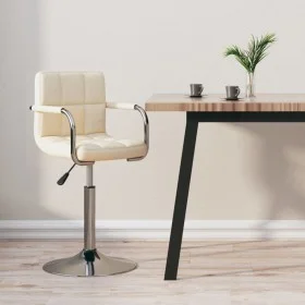 Cream-colored fabric kitchen stool by , Kitchen stools - Ref: Foro24-334545, Price: 80,53 €, Discount: %