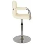 Cremefarbener Küchenhocker aus Stoff von , Küchenhocker - Ref: Foro24-334545, Preis: 80,53 €, Rabatt: %