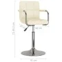 Cremefarbener Küchenhocker aus Stoff von , Küchenhocker - Ref: Foro24-334545, Preis: 80,53 €, Rabatt: %
