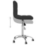 Drehbarer Esszimmerstuhl aus schwarzem Stoff von , Essstühle - Ref: Foro24-3087537, Preis: 87,92 €, Rabatt: %
