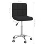 Silla de comedor giratoria tela negro de , Sillas de comedor - Ref: Foro24-3087537, Precio: 89,06 €, Descuento: %