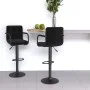 Kitchen stools 2 units black fabric by , Kitchen stools - Ref: Foro24-334641, Price: 155,19 €, Discount: %
