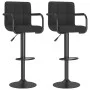 Kitchen stools 2 units black fabric by , Kitchen stools - Ref: Foro24-334641, Price: 155,19 €, Discount: %