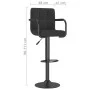 Kitchen stools 2 units black fabric by , Kitchen stools - Ref: Foro24-334641, Price: 155,19 €, Discount: %