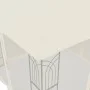 Double-roof gazebo with cream steel mesh walls, 2.94x2.94 m by , Tents and gazebos - Ref: Foro24-368454, Price: 284,86 €, Dis...