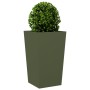 Jardineras 2 uds acero verde oliva 45x45x75 cm de , Maceteros y jardineras - Ref: Foro24-851101, Precio: 127,76 €, Descuento: %