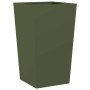 Pflanzkübel 2 Stück aus olivgrünem Stahl 45x45x75 cm von , Töpfe und Pflanzgefäße - Ref: Foro24-851101, Preis: 127,82 €, Raba...