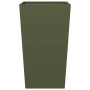 2 olive green steel planters 45x45x75 cm by , Pots and planters - Ref: Foro24-851101, Price: 127,82 €, Discount: %