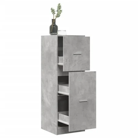 Medizinschrank aus grauem Betonholz 40x41x118 cm. von , Schließfächer und Lagerschränke - Ref: Foro24-855199, Preis: 124,45 €...