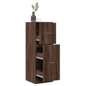 Medizinschrank aus braunem Eichenholz, 40x41x118 cm. von , Schließfächer und Lagerschränke - Ref: Foro24-855202, Preis: 80,37...