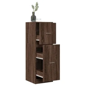 Medizinschrank aus braunem Eichenholz, 40x41x118 cm. von , Schließfächer und Lagerschränke - Ref: Foro24-855202, Preis: 79,30...
