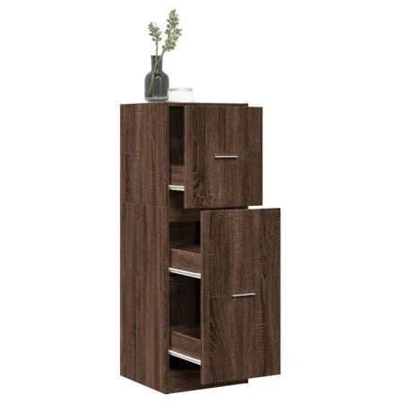 Medizinschrank aus braunem Eichenholz, 40x41x118 cm. von , Schließfächer und Lagerschränke - Ref: Foro24-855202, Preis: 79,28...