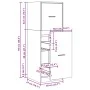 Medizinschrank aus braunem Eichenholz, 40x41x118 cm. von , Schließfächer und Lagerschränke - Ref: Foro24-855202, Preis: 79,28...