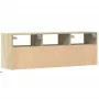 Wand-TV-Möbel mit LED-Lichtern in Sonoma-Eiche 130x31x45 cm. von , TV-Möbel - Ref: Foro24-852343, Preis: 96,58 €, Rabatt: %