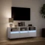 Wand-TV-Möbel mit LED-Lichtern, weiß, 130x31x45 cm. von , TV-Möbel - Ref: Foro24-852341, Preis: 91,49 €, Rabatt: %