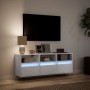 Wand-TV-Möbel mit LED-Lichtern, weiß, 130x31x45 cm. von , TV-Möbel - Ref: Foro24-852341, Preis: 92,69 €, Rabatt: %