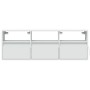 Wand-TV-Möbel mit LED-Lichtern, weiß, 130x31x45 cm. von , TV-Möbel - Ref: Foro24-852341, Preis: 92,69 €, Rabatt: %