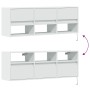 Mueble de TV de pared con luces LED blanco 130x31x45 cm de , Muebles TV - Ref: Foro24-852341, Precio: 92,60 €, Descuento: %