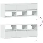 Wand-TV-Möbel mit LED-Lichtern, weiß, 130x31x45 cm. von , TV-Möbel - Ref: Foro24-852341, Preis: 91,49 €, Rabatt: %