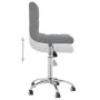 Drehbarer Bürostuhl aus hellem grauem Stoff von , Bürostühle - Ref: Foro24-334313, Preis: 100,73 €, Rabatt: %