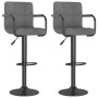Taburetes de cocina 2 unidades tela gris claro de , Taburetes de cocina - Ref: Foro24-334635, Precio: 144,91 €, Descuento: %