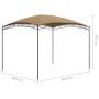 Taupe gray gazebo 3x4x2.65 m 180 g/m² by vidaXL, Tents and gazebos - Ref: Foro24-313910, Price: 172,99 €, Discount: %