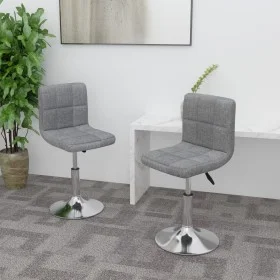 Swivel dining chairs 2 units light gray fabric by , dining chairs - Ref: Foro24-334209, Price: 107,31 €, Discount: %