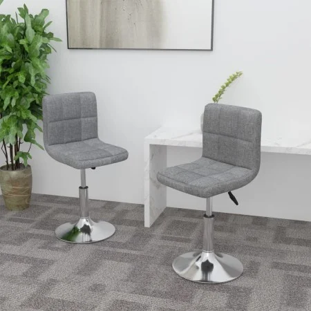 Drehstühle für Esszimmer, 2 Stück, hellgraues Stoff von , Essstühle - Ref: Foro24-334209, Preis: 107,31 €, Rabatt: %