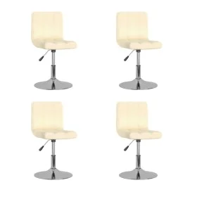 Drehbare Esszimmerstühle, 4 Stück, cremefarbenes Stoffpolster. von , Essstühle - Ref: Foro24-3087450, Preis: 191,54 €, Rabatt: %