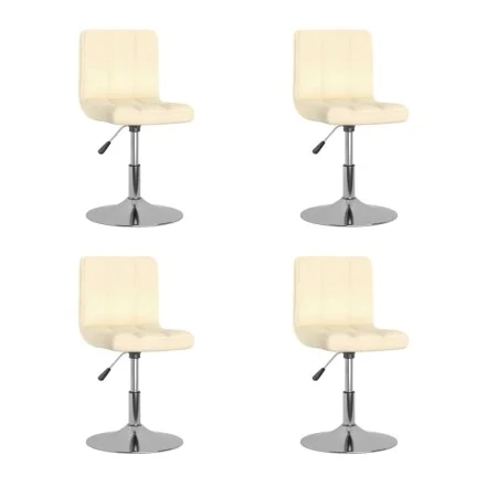 Swivel dining chairs 4 units cream fabric by , dining chairs - Ref: Foro24-3087450, Price: 191,54 €, Discount: %
