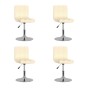 Drehbare Esszimmerstühle, 4 Stück, cremefarbenes Stoffpolster. von , Essstühle - Ref: Foro24-3087450, Preis: 208,60 €, Rabatt: %