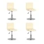 Swivel dining chairs 4 units cream fabric by , dining chairs - Ref: Foro24-3087450, Price: 191,54 €, Discount: %
