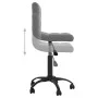 Dunkelgraues Samt-Drehstuhles für Esszimmer von , Essstühle - Ref: Foro24-3087597, Preis: 81,92 €, Rabatt: %