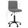 Dunkelgraues Samt-Drehstuhles für Esszimmer von , Essstühle - Ref: Foro24-3087597, Preis: 81,92 €, Rabatt: %