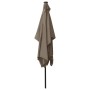 Umbrella with LED and taupe gray steel pole 2x3 m by vidaXL, Umbrellas - Ref: Foro24-313789, Price: 76,40 €, Discount: %
