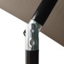 Umbrella with LED and taupe gray steel pole 2x3 m by vidaXL, Umbrellas - Ref: Foro24-313789, Price: 76,40 €, Discount: %