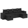 6-piece garden sofa set with black synthetic rattan cushions by , Garden sets - Ref: Foro24-3264471, Price: 413,03 €, Discoun...