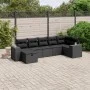 Set de comedor de jardín 7 pzas y cojines ratán sintético negro de , Conjuntos de jardín - Ref: Foro24-3264431, Precio: 514,9...