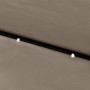 Umbrella with LED and taupe gray steel pole 2x3 m by vidaXL, Umbrellas - Ref: Foro24-313789, Price: 76,40 €, Discount: %