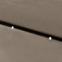 Umbrella with LED and taupe gray steel pole 2x3 m by vidaXL, Umbrellas - Ref: Foro24-313789, Price: 74,96 €, Discount: %
