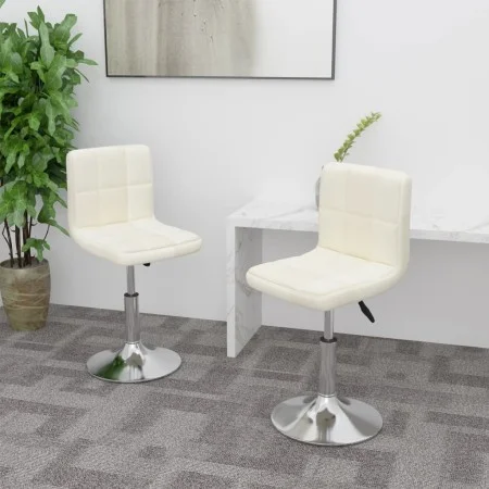 Drehstühle für Esszimmer, 2 Stück, Stoff in Cremefarbe. von , Essstühle - Ref: Foro24-334211, Preis: 101,48 €, Rabatt: %