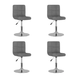 Swivel dining chairs 4 units light gray fabric by , dining chairs - Ref: Foro24-3087448, Price: 203,17 €, Discount: %
