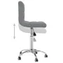 Drehbarer Esszimmerstuhl aus hellem grauem Stoff von , Essstühle - Ref: Foro24-3087531, Preis: 100,51 €, Rabatt: %