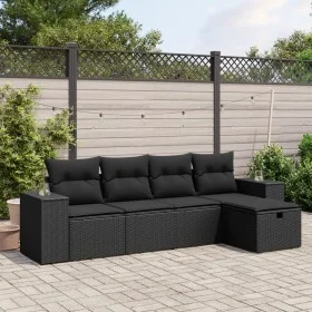 5-piece garden furniture set with black synthetic rattan cushions by , Garden sets - Ref: Foro24-3264391, Price: 361,74 €, Di...