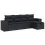 Gartenmöbel-Set 5-teilig mit schwarzen Polstern aus synthetischem Rattan von , Gartensets - Ref: Foro24-3264391, Preis: 347,9...
