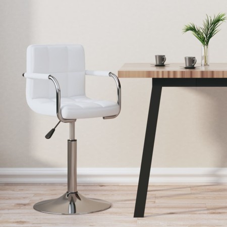 Küchenhocker aus weißem Kunstleder von , Küchenhocker - Ref: Foro24-334563, Preis: 92,76 €, Rabatt: %
